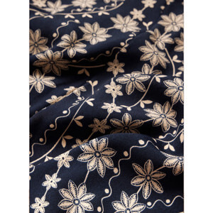Mint Velvet Navy Floral Print Wide Trousers